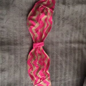 Pink strapless Charlotte russe bikini